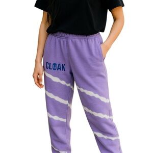 Cloak Unisex logo Sweatpants Tie dye Skull L